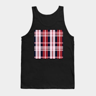 Summer Aesthetic Aillith 2 Hand Drawn Textured Plaid Pattern Tank Top